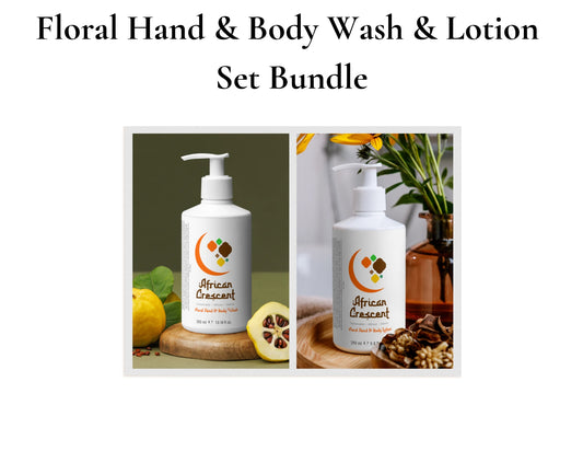 Floral Hand and Body Wash and Lotion Set